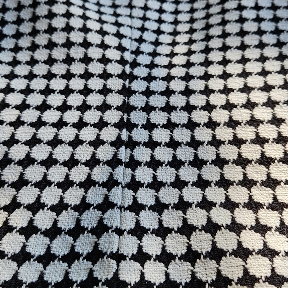 Size 2, Banana Republic Fitted Jacket, Black & White APolka Dot Tweed Blazer - Picture 6 of 10